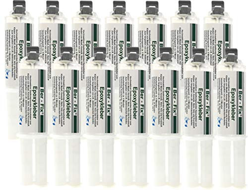 Ber-Fix 14x 25g 2K Kleber Epoxidharz mit Härter 5 Min 2 Komponenten Kleber echter Epoxy Kleber 2 Komponenten Kleber Kunststoff Keramikkleber Betonkleber Steinkleber Metallkleber 2k Kleber Kunststoff