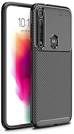 Custodia® Schutzhülle für Motorola Moto G8 Plus, Schwarz, Motorola Moto G8 Plus