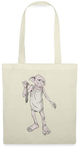 Spreadshirt Harry Potter Dobbys Geschenk Stoffbeutel, One size, Natur