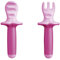 Mam Dipper Set, Besteckset mit Gabel und Löffel, 6+ Monate, Rosa