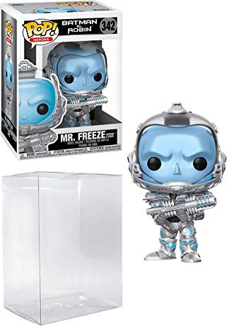 Mr. Freeze Pop #342 Pop Heroes: Batman und Robin Vinyl-Figur (mit EcoTek Schutzfolie zum Schutz der Displaybox)