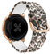 VeveXiao Correa Compatible con Samsung Galaxy Watch Active 2 Correa 40mm 44mm, liberación rápida 20mm, Silicona Impresa sin decoloración, Repuesto para Reloj Inteligente Vivoactive 3 Mujer (Leopardo)