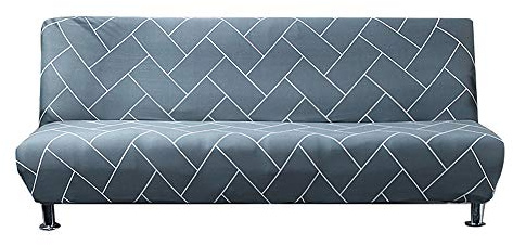 WINS Sofabezug ohne armlehnen 3 sitzer elastisch sofaüberwurf Sofahusse Ohne Armlehne 2 sitzer Stretch Schlafsofa bezug Couchbezug Ohne Armlehn