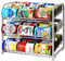 AIYAKA Can Rack Organizer, 3 Tier Stackable Can Storage Dispenser, for Food Storage, Kitchen Cabinets or Pantry, Storage for 36 Cans, Silver