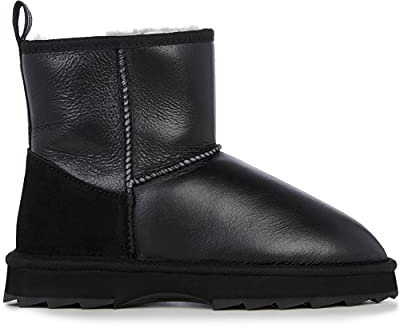 EMU Australia - Sharky Mini Town Stivali da donna, Nero , 40/41 EU