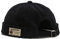 Herrenmütze, Dockermütze, Beanie, Matrosenmütze, Arbeitermütze, Rollmanschette, Retro, randlos, verstellbar, Dzm93 x Schwarz, Einheitsgröße
