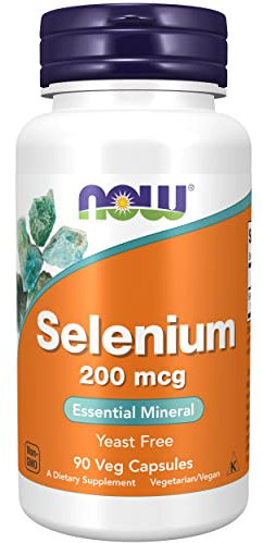 Now Foods, Selenium, 200mcg, 90 Vegan Capsules, Lab-Tested, Trace Element, Selenium, Gluten Free, SOYA Free, Vegetarian