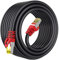 Boahcken 5ft Cat 8 Ethernet Cable, 26AWG, Black, Male-to-Male, RJ45 Connectors, Compatible with Router, Modem, PC, Laptop, Xbox, PS4, Switch, TV, Weatherproof, UV Resistant