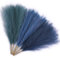 Serwalin 6pcs Pampasgras Künstliche 45cm, Faux Pampas Fluffy Grass Blau Wohnzimmer Schlafzimmer Kleine Marine Pampasgras Zweige Boho Feder Hochzeit Mittelstücke Bogen Dekor