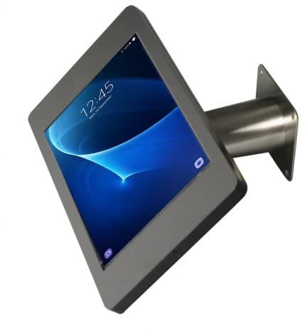 Bravour Fino Tablet Wall Mount for Samsung Galaxy Tab A8 10.5 Inch 2022 Stainless Steel / Black