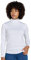 LAPASA Damen Stehkragen Thermounterhemd, Innenfleece Thermounterwäsche langärmliges Thermo-Shirt Funktionsunterwäsche Oberteil (L89 Wärmer), Weiß (wärmer), XXL