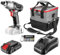 GRAPHITE Energy + Visseuse sans fil sans fil, batterie 2,0 Ah, chargeur, sac à outils, embouts