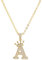 Initial Halskette Krone CZ Zirkon 26 Englisch Brief Anhänger Schlüsselbein Kette Damen Mädchen Mode Persönlichkeit Schmuck