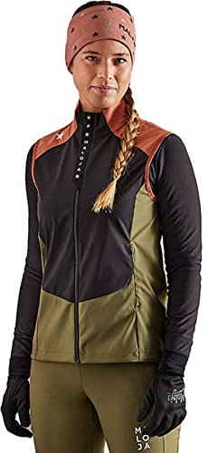 Maloja W Nesham. Jacke Colorblock-Bunt-Grün - Atmungsaktive vielseitige Damen Softshelljacke, Größe S - Farbe Moonless M