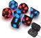 TKMARS DND Würfel Dungeons and Dragons Würfel Beleuchtbarer 7-Led-Leuchtwürfel mit Ladekoffer, Polyedrische Würfel Geeignet für Dungeons and Dragons Dungeon and Dragons