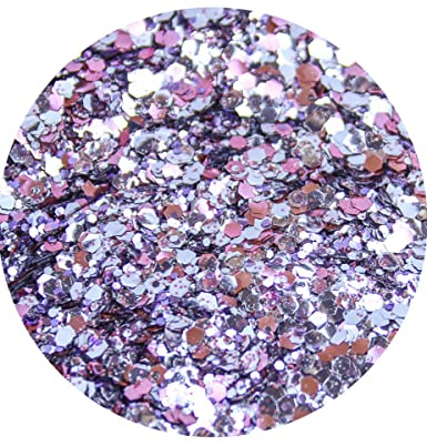 Paillettes biodégradables roses 5h du mat' - Si si la paillette - Violet - Taille Unique