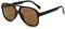 YUELUQU Polarisierte Sonnenbrille Damen Herren Retro 70er Jahre Vintage Eckig Kunststoff Trendy Damen Herren Sonnenbrillen (Schwarz-tee)
