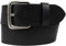 BELTINGER Jeansgürtel aus Vollrindleder 5 cm | Leder-Gürtel für Herren 50mm | Breiter Herren-Gürtel aus echtem Leder | Schwarz 105cm