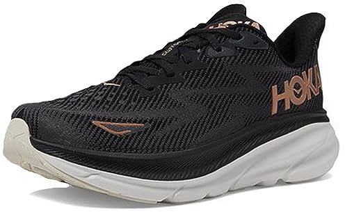 HOKA Clifton 9 Donna Scarpe da Running Nero Oro