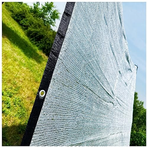 85% Aluminium Toile de Protection Solaire pour Auvent de Terrasse, Filet D'Ombrage Aluminium, Tissus Bâche de Pare-Soleil, Protection UV, pour Serre, Jardin, Balcon, Piscine, Terrasse ( Size : 2x2M )