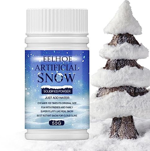 Künstlicher Schnee | Weihnachten Instant Schnee Pulver für Fotografie - Künstlicher Schnee nützlich für die Dekoration von Weihnachten, Wand, Hof, Flur, Geschenkverpackung, Weihnachtsbäume