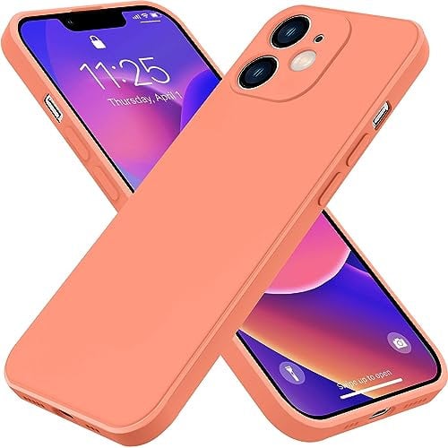 AYSZNBLA for iPhone 11 Case,Liquid Silicone Gel Rubber Phone Case,Non-Yellowing Phone Bumper Cover,Multi-Color Silicone Phone Case,Non-Slip Full Body Slim Protective Cover,6.1-Inch(Orange) 1.191