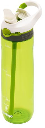 Contigo Ashland Autoseal Water Bottle with Flip-Straw | Large 720ml BPA Free Drinking Bottle | Sports Flask | Leakproof Drink Bottle | Ideal for School, Gym, Bike, Running, Hiking