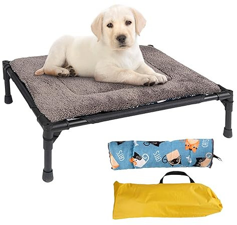 Hundeliege Outdoor Hundebett, Haustierbett Für Garten Und Indoor, Tragbare Haustierliege Atmungsaktiv Katzenbett, Maximale Tragfähigkeit 20 Kg
