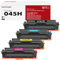 4-Pack 045H kompatibel für CRG-045H CRG-045 045 Tonerkartuschen Ersatz für Canon ImageCLASS MF-633cdw MF-635cx MF-634cdw LBP612cdw LBP613cdw MF-631cdw MF-632cdw (Schwarz Cyan Gelb Magenta)