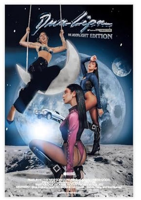 THEGIS Star Dua Lipa 5 Leinwand-Poster, Wandkunst, Dekordruck, Bild Gemälde für Wohnzimmer, Schlafzimmer, Dekoration, ungerahmt, 30 x 45 cm
