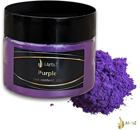 Epoxidharz Farbe Metallic (SugarPlum Purple) 20g Jar, AArtsZ Mica Powder Pulver, Epoxy Resin Farbe, Farbpigmente, Pigmentpulver für Kosmetisches Qualität, Niveau Lipgloss, Badebomb, Seifenfarben