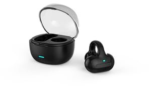 DOMIKIT Oreillette Bluetooth sans Fil V5.3-15h d'Autonomie, Batterie 75 mAh, Micro Intégré - Design Clip Confort, Idéale pour Sports, Télétravail et Loisirs