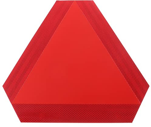 Heck platte dreieckiges Sicherheitszeichen Autoschild Notfall Embleme Aufkleber Schild für langsam fahrendes Fahrzeug reflektierende Tafel automatisch das Schild Auto Flagge