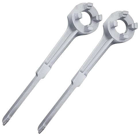 WINTOWIN Schraubenschlüssel, 55 Gallonen, Trommelschlüssel, Aluminium, Zylinderschlüssel, Öffner, Werkzeug für 25,4 cm und 1,9 cm (20 Zoll), 30 / 50 / 55 Gallonen Trommel, für 5,1 cm und 1,9 cm (2