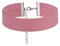 MERSADA Choker Halsband Leder Wildleder Statement Damen Schmuck Halsschmuck (hellrosa)