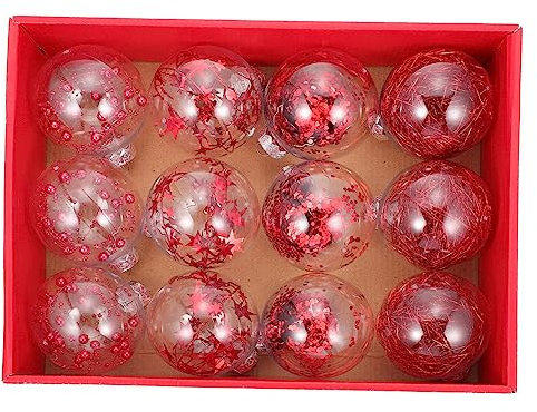IMIKEYA 2 Kisten Weihnachtskugel-Anhänger weihnachtsbaumkugeln anhänger christbaumkugeln anhänger Christbaumschmuck Kugeln Pailletten Weihnachtskugeln Weihnachtsdekorationen Ornament Blitz