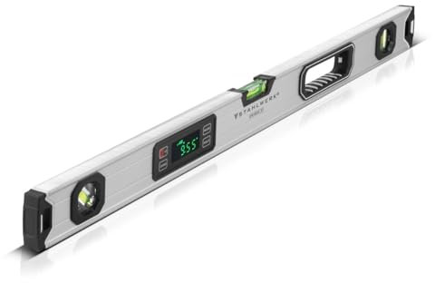 STAHLWERK nivel de burbuja digital DW-800 ST de aluminio con 800 mm de longitud nivel de burbuja magnético | nivel de burbuja magnético | nivel de burbuja de aluminio | nivel de burbuja digital