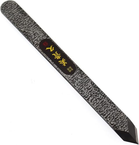 Couteau à Tracer Japonais Shirabiki Couteau de Traçage et de Marquage en Forme de V Forgé à la Main au Japon (HRC 63) Droitiers et Gauchers Gravure Sculpture sur Bois (18 mm)