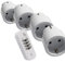 PI-720 Intertechno Funk-Sparset 4x Funkstecker IT-3 + wetterfester Handsender