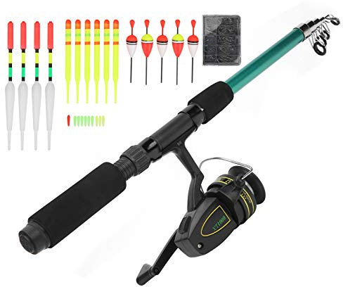 Set Combinato Canna Da Pesca,Kit Con Canna Da Pesca Per Bambini,Kit Completo con Ganci, Galleggianti, Palo Robusto con Resistenza per Principianti Ed Appassionati Per Mare Acqua Dolce Stagno Fiume