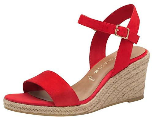 Tamaris Sandalette Damen Vegan rot,EU 37