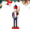 CutitiUU 25cm Nussknacker Weihnachtsdekoration Cartoon Baum Holz Soldat Figur Fest Party Ornament Dekorative Figur (A)