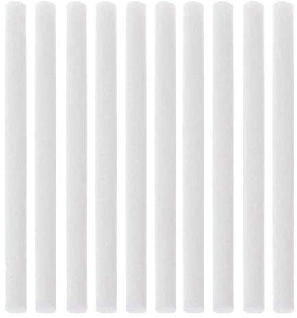 Huhudyy Hisopos de Algodón para Humidificador Portátil USB Mini, Palillo de Recarga y Filtro de Repuesto - 10 Piezas