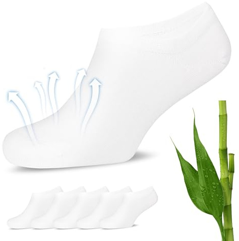 Fiera Besa Füßlinge für Damen und Herren 5 Paar - Rutschfeste und unsichtbare Sneakersocken