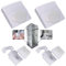 CURTIES V2 Duschvorhang Spritzschutz Badewanne Clip Magnetisch Selbstklebend Befestigung Abnehmbar Wiederverwendbar Dusche Bad Zubehör (weiß)