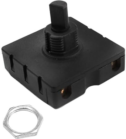 Sarini Commutatore rotativo per carichi Pesanti - 4 Posizioni 3 velocità 13 A - 125 V/10 A - Selettore di velocità a Pulsante 250 V