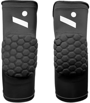 Ninesquared Ellenbogenschoner Volleyball Unisex – Schützend, Elastisch & Atmungsaktiv – Ideal für Hallensport – 1 Paar – Schwarz – Größe S/M