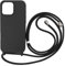 Ququcheng Coque Compatible avec iPhone 16 Pro(6.3),Collier pour Étui Colliers de cellulaire Corde Silicone avec Cordon Case TPU Bumper pour iPhone 16 Pro(6.3)-Noir