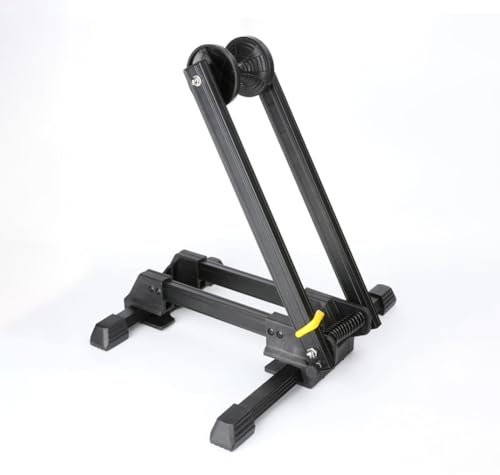 MegLob Bike Floor Stand, Portable Double Pole Bike Parking Rack, Home Portable Bicycle Park Stand, Home Bicycle Maintenance Rack, Foldable Bike Repair Tool Rack Stands, E Bike Floor Stand