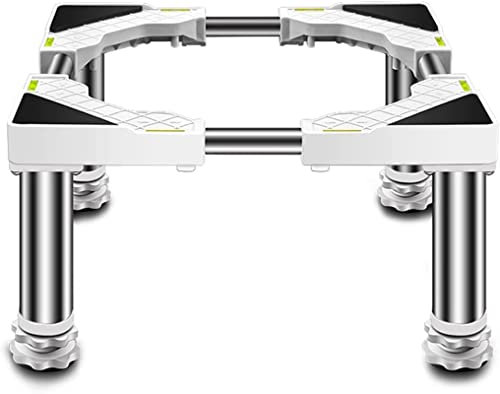 XAoSCd Support De Lave-Linge, Support De Sèche-Linge, Largeur Réglable 36-55 Cm, Plateaux De Sol pour Lave-Linge, Support De Réfrigérateur Renforcé, Support Multifonctionnel Po,4legs-24-27cm